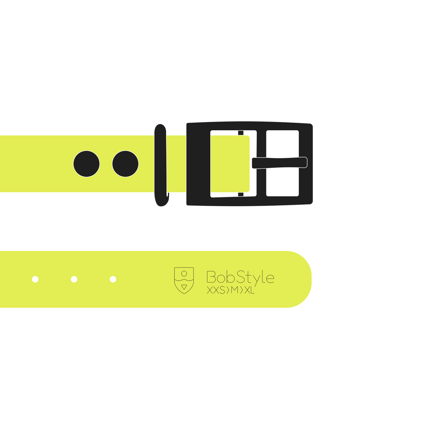 Collar MONO | Matte Black • Neon Yellow
