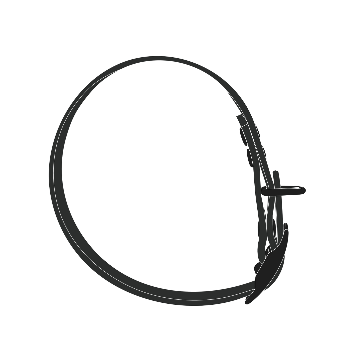 Collar MONO | Matte Black • Black