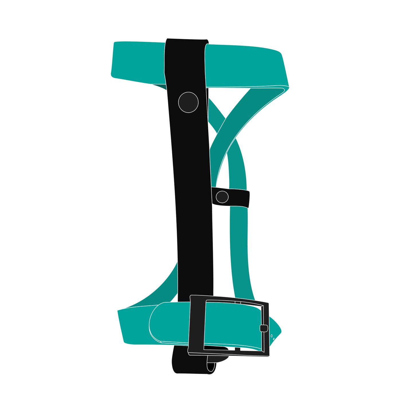 Harness MONO | Matte Black • Pastel Green