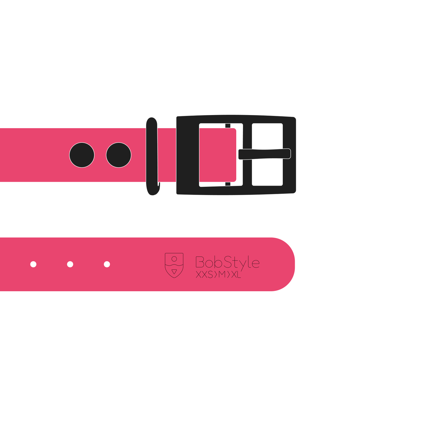 Collar MONO | Matte Black • Pink