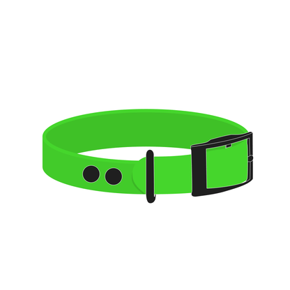 Collar MONO | Matte Black • Neon Green