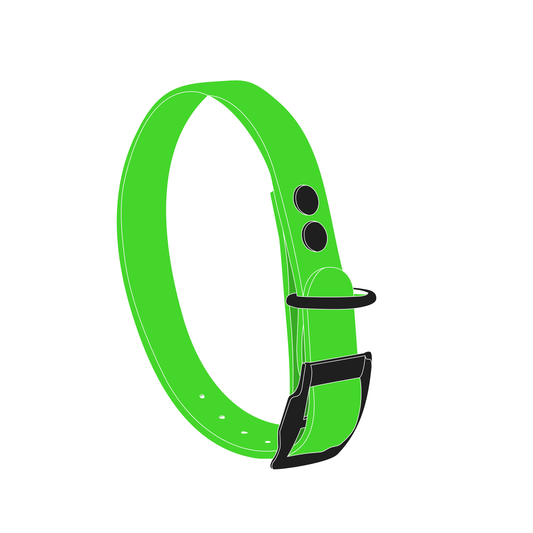 Collar MONO | Matte Black • Neon Green