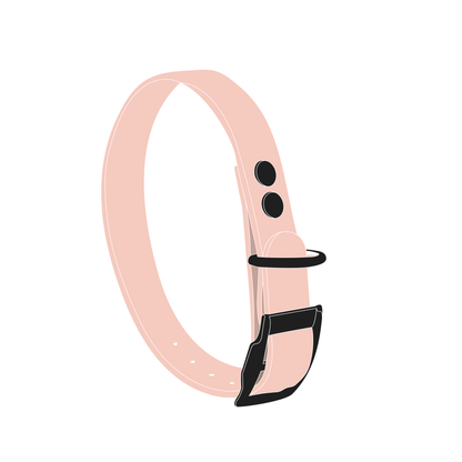 Collar MONO | Matte Black • Pastel Pink