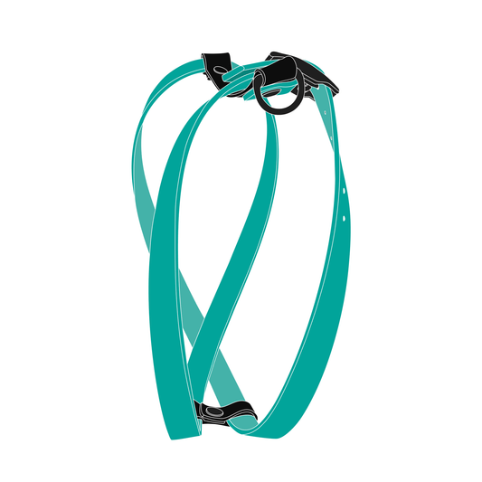 Harness MONO | Matte Black • Pastel Green