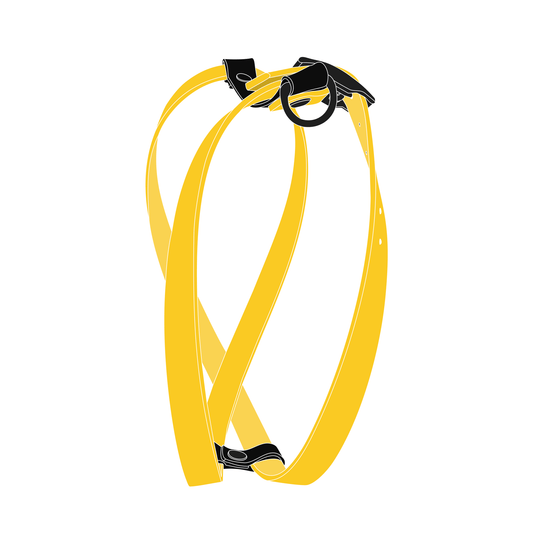 Harness MONO | Matte Black • Yellow