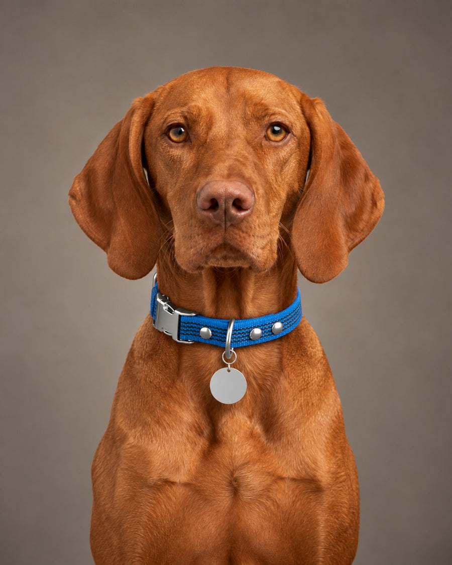 Collar QUICK, Blue / Silver, kutyán